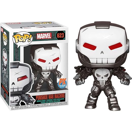Funko Pop! Marvel: Punisher War Machine Vinyl Figure, Multicolor