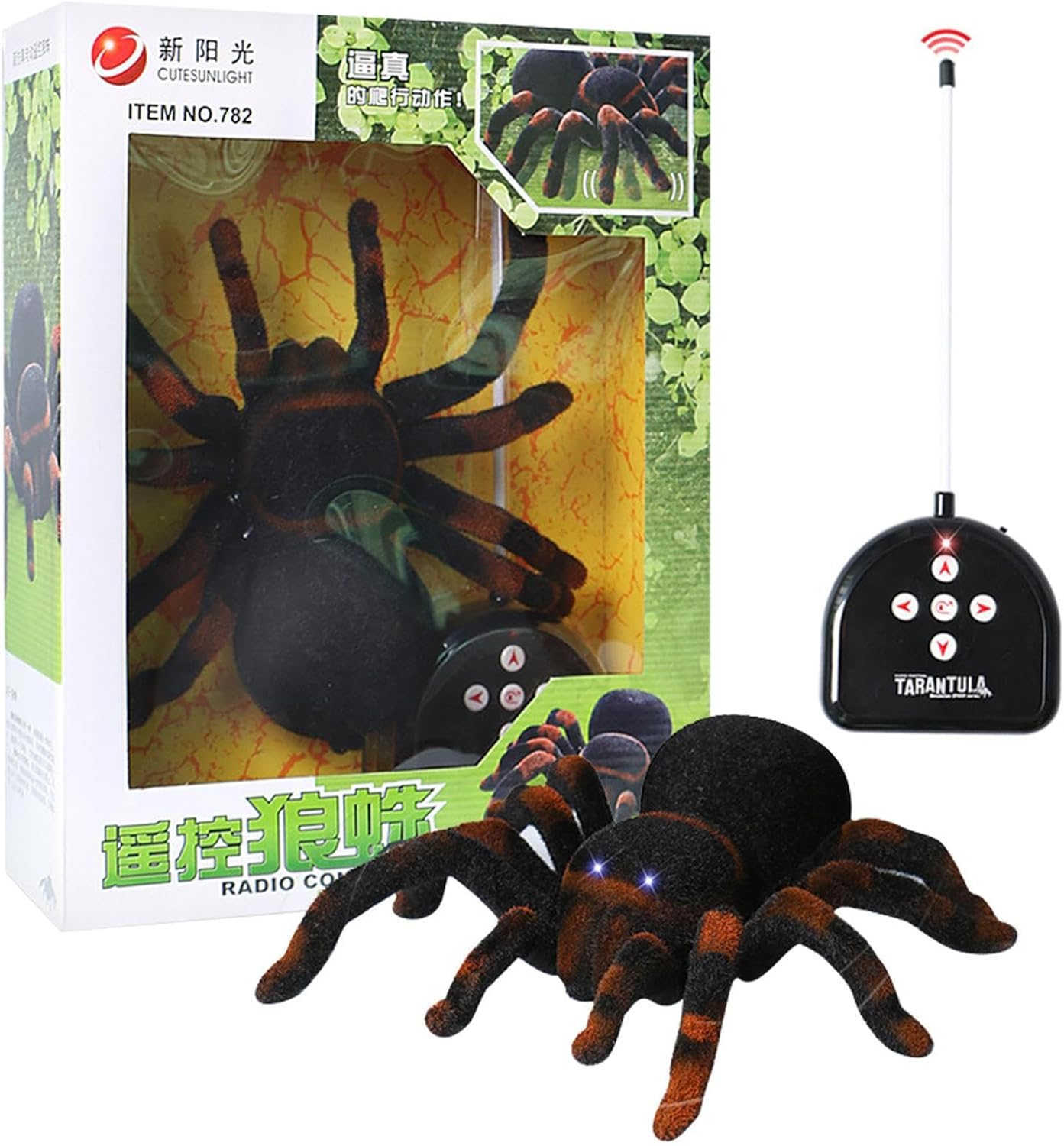 Pratvider Jouet araignée électrique Jouet Eyes pour