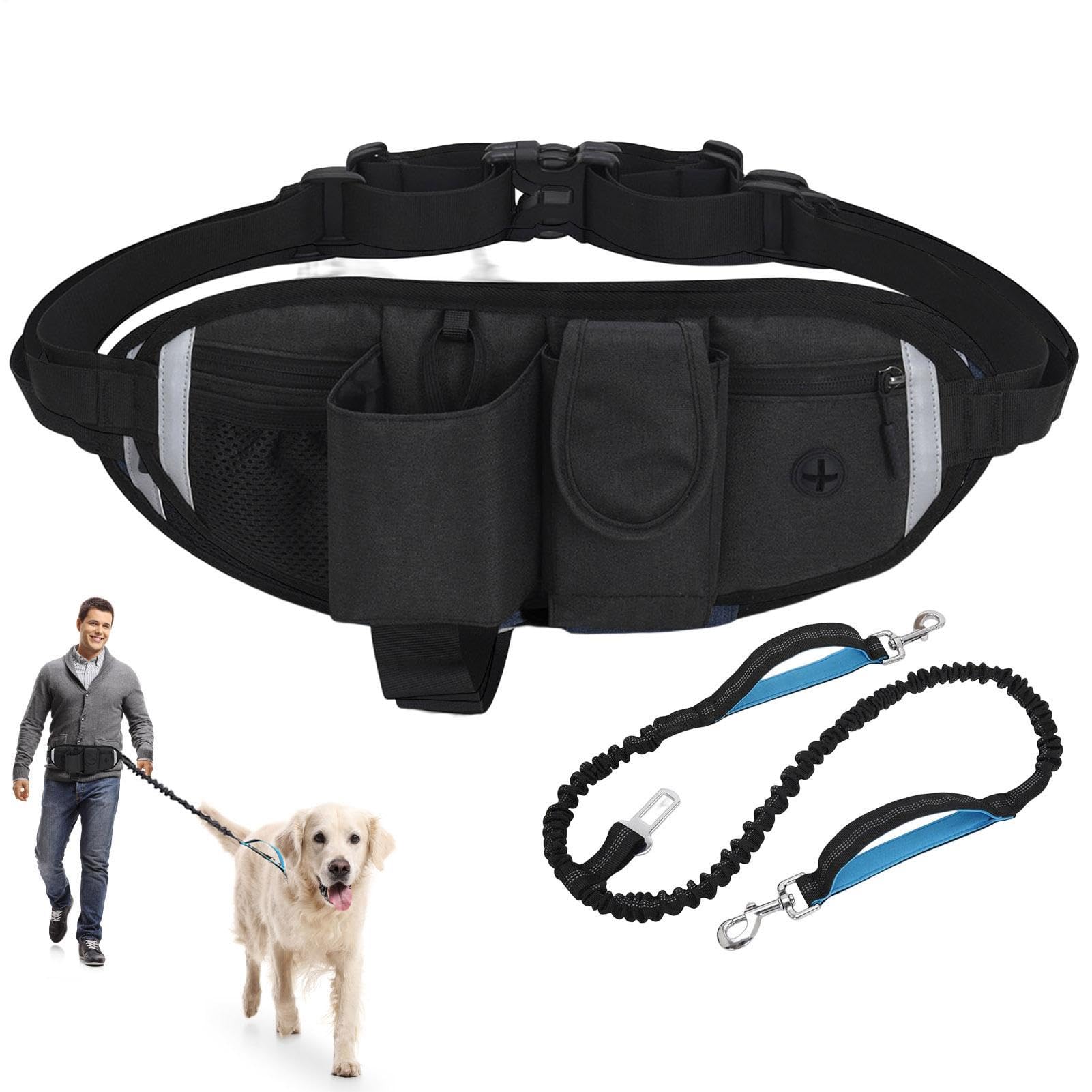 Riñonera para Senderismo, riñonera para pasear Perros Riñonera Impermeable