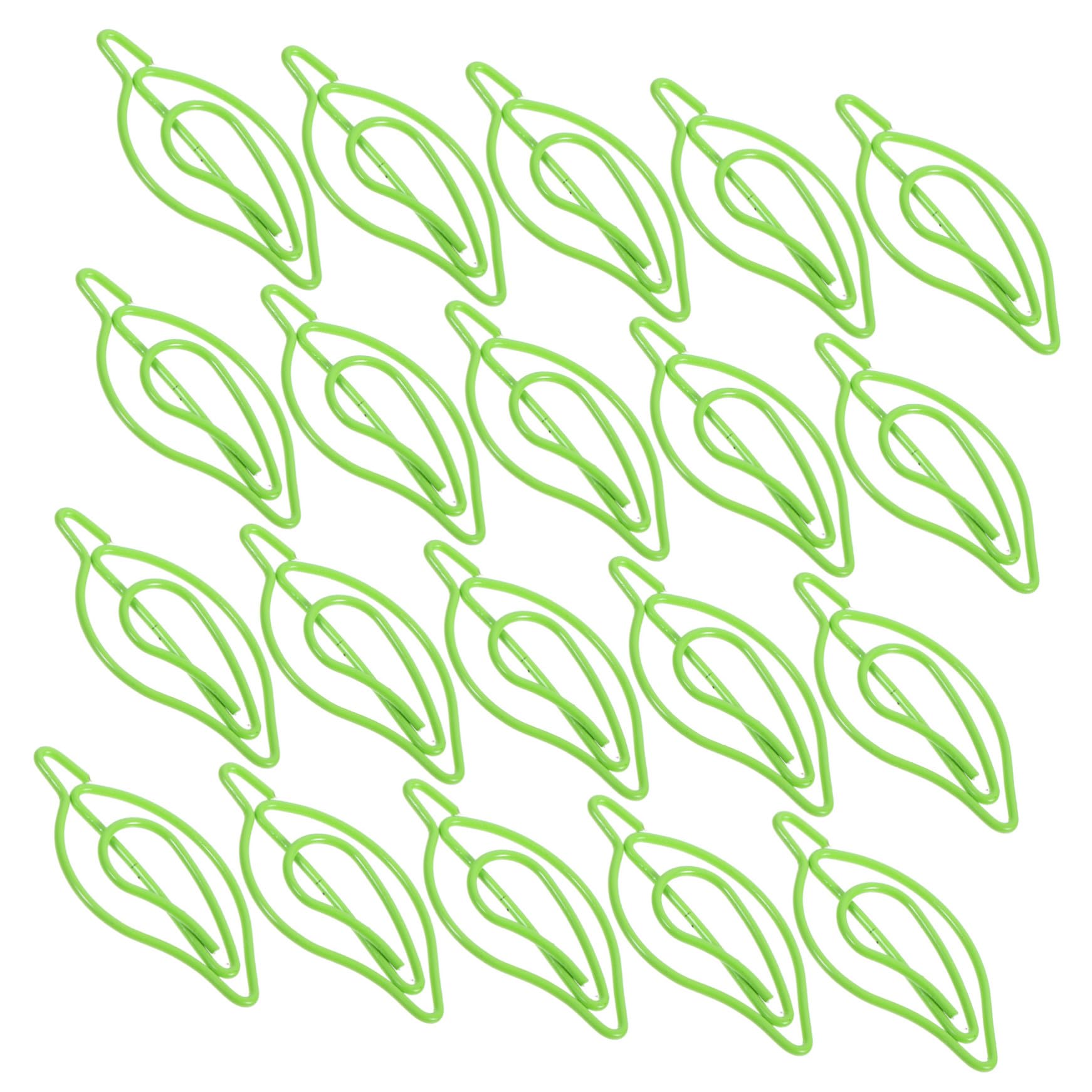 STOBOK 4 Set Di Fermagli Per Carta in Metallo Piccole Clip A Forma Di Foglia Per Ufficio Portablocco Per La Scuola 30 Pezzi*4