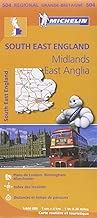 Download Carte Angleterre Sud-Est, Midlands, Est-Anglie Michelin PDF