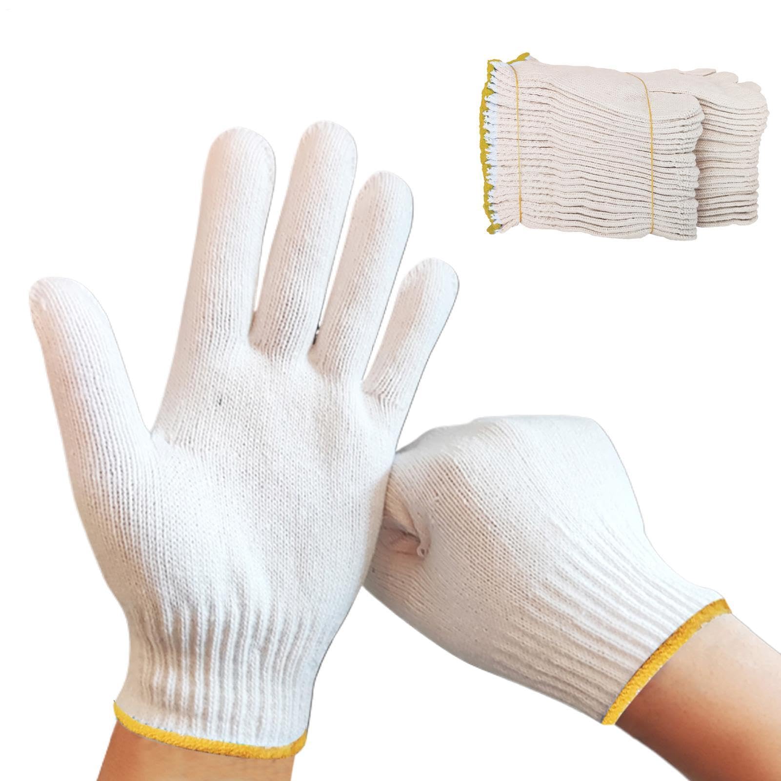 Gants de travail 10 paires de mitaines respirantes construction