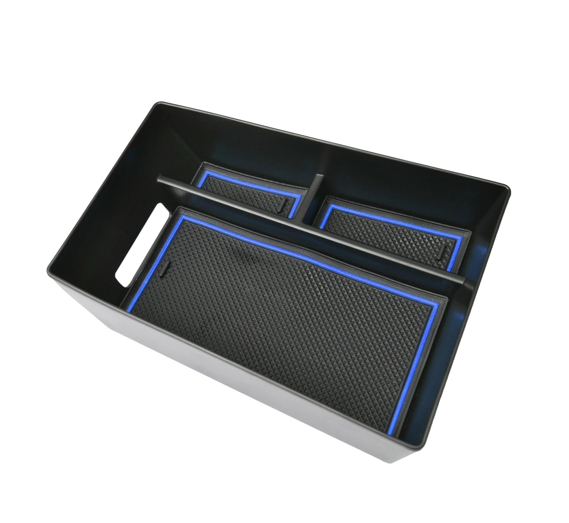 Armrest Storage Box For BMW For X5 G05 X7 G07 2019-2026 For X6 G06 2020-2026 Center Console Organizer Armrest Storage Box Insert TOPOLVLCKC(Blue)