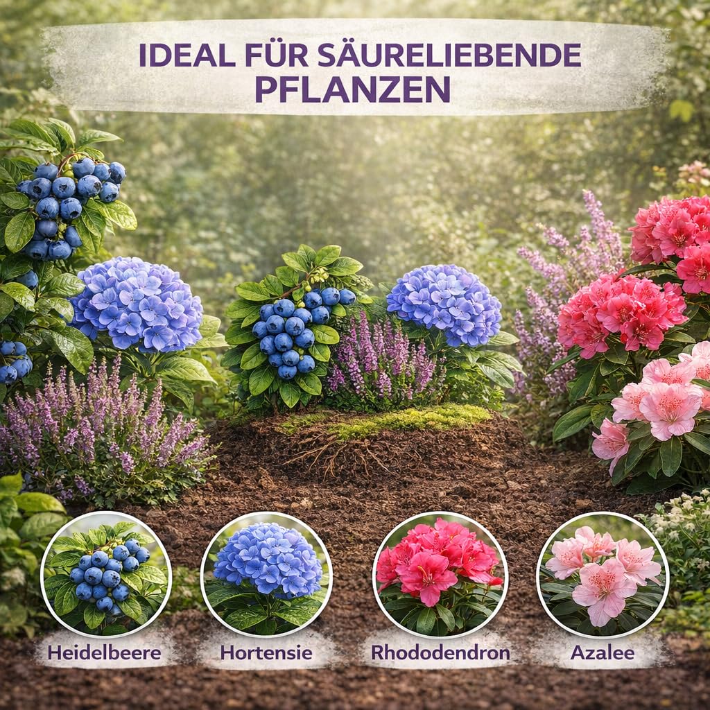GiDeli Heidelbeerdünger & Hortensiendünger 20 kg - Granulat Langzeit