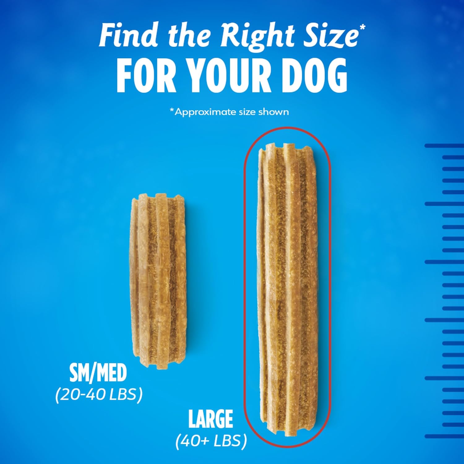 Dentalife Plus Digestive Support Dog Treats for Large Dogs 40 lbs. and up, Cleans Teeth, Freshens Breath, & Supports Healthy Gut, Chicken & Pumpkin Flavor, 22.6 oz., 19 Chews - 19 ct. Pouch