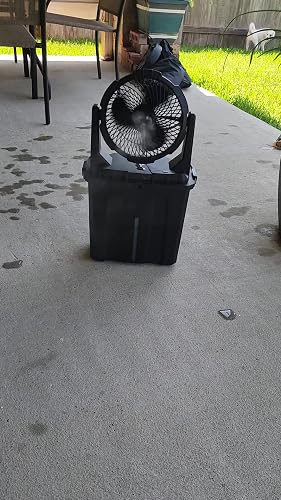Ausic 9L Portable Misting Fan - 20000mAh Battery Powered Outdoor Cooling Fan With 3 Speeds & 3 Spray Modes For Patio, Camping