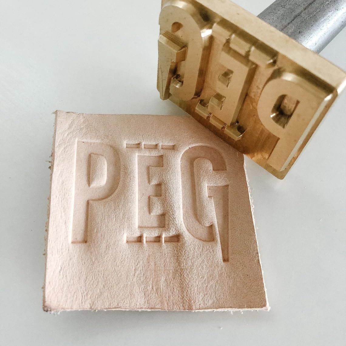 Timbro personalizzato per pelle, timbro personalizzato per logo in pelle con goffratura a caldo, timbri per matrimoni, regalo per papà