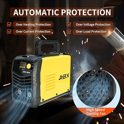 Miniatura 2 de ABX Mini máquina de soldadura AC 110V Máquina de soldadura portátil ARC 10-300A Pequeña máquina de soldadura con pantalla digital IGBT Varillas de