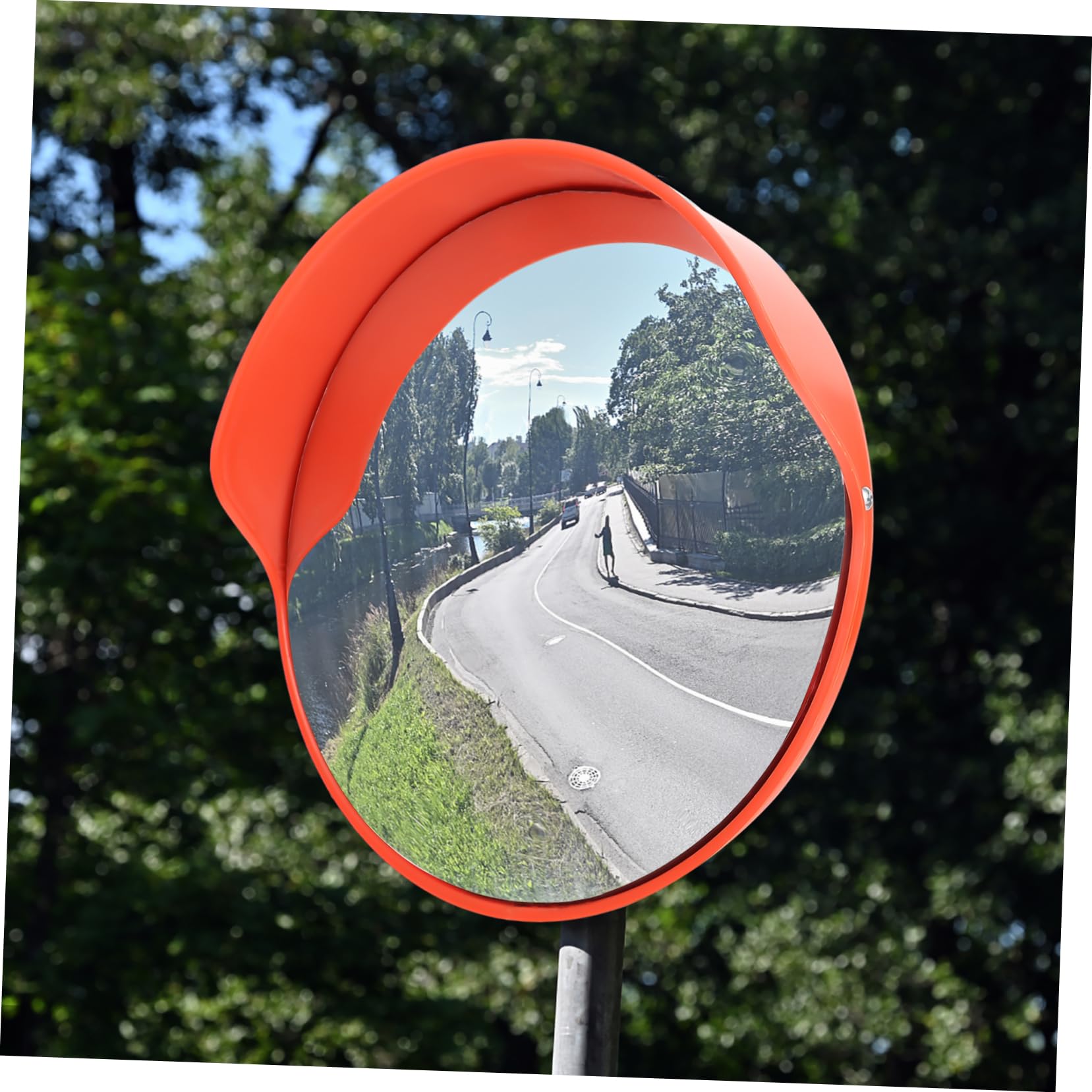 iplusmile Espejo Convexo De Seguridad Para Tráfico y Estacionamiento Espejo Reflectante De Ángulo Para Interiores y Exteriores Para Esquinas y Áreas De Tráfico