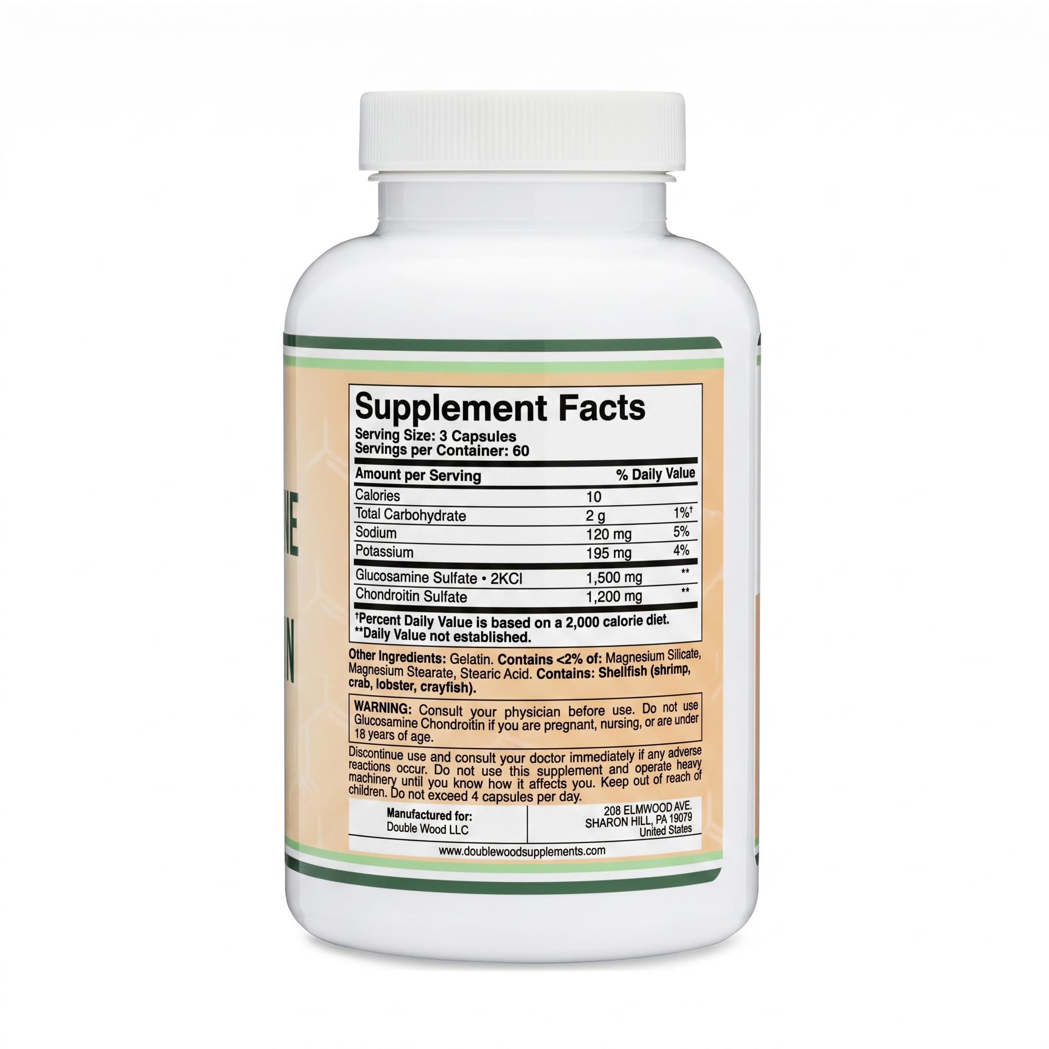 Glucosamine Chondroitin Sulfate, Joint Comfort, MSM-Free, 180 Tablets — Amazon image 6