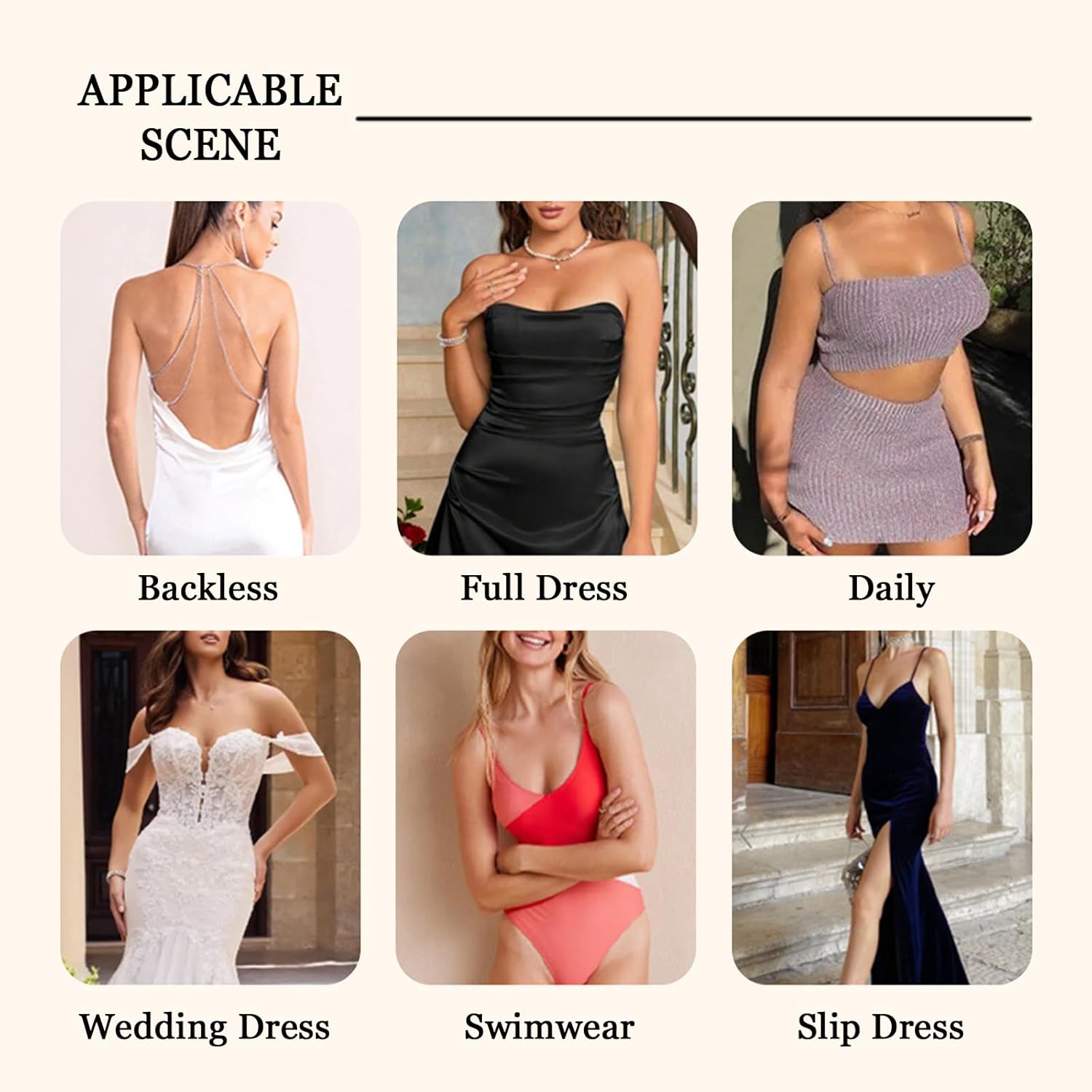 Double Sided Sticky Bra Inserts Invisible Push Up Lift Self Adhesive Bra Pads for Bikini Swimsuits Sports Bra - Image 6