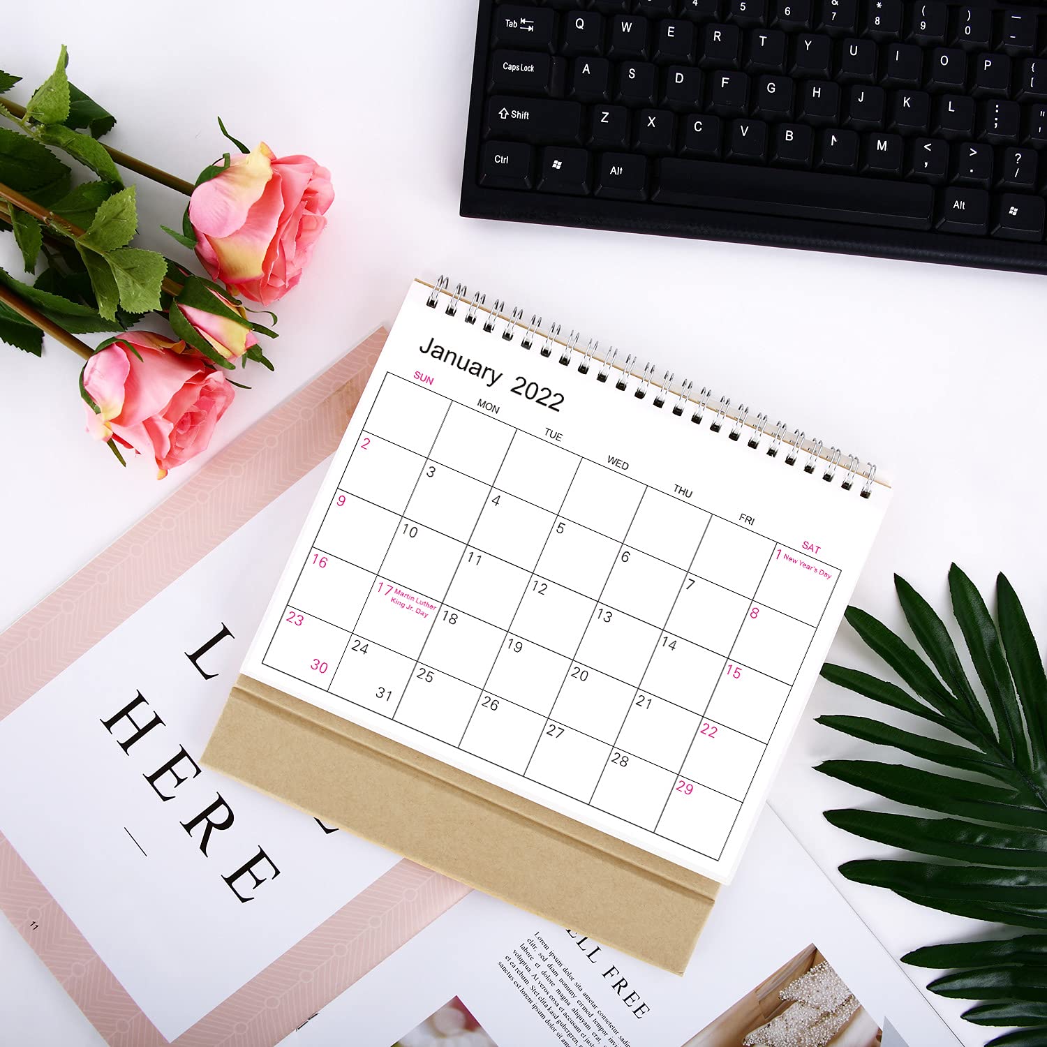 Buy SKYDUE Calendar 2022, Desk Calendar 2022 Standing Flip, from Now to