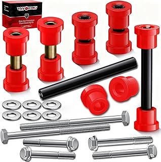 Club Car Precedent Front Bushing Kit with Screw Bolt, Golf Cart Front Lower Spring & Front Upper A Arm Bushings and Sleeves for 2004-UP Club Car Precedent, Club Car Bushing Kit OEM# 102289901