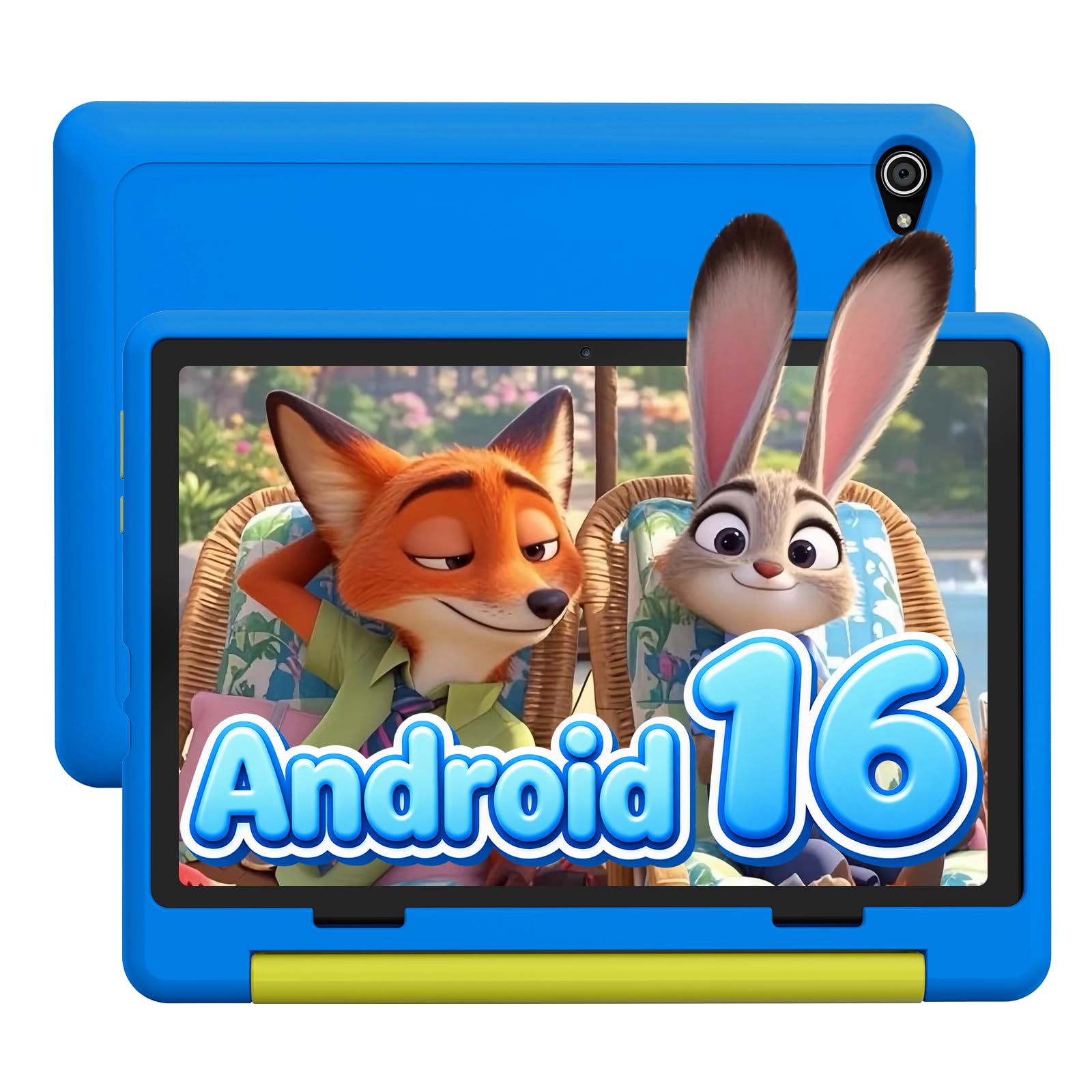Android 16 Tablette Enfants 10 Pouces, Tablette pour Enfants 64Go+Extensible 1To, UKIDOZ, GMS Certifié, 6000mAh, Face ID & Charge Rapide, 5MP+8MP, WiFi 6, BT 5.4(Bleu)