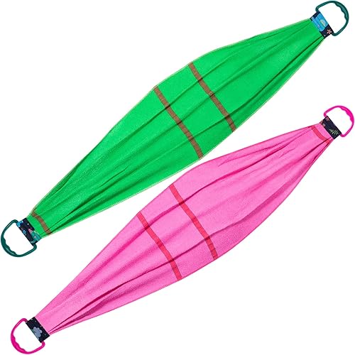 PAGOW 2 piezas de exfoliante para la espalda, cepillo de toalla exfoliante para ducha, baño, paño de lavado para hombres y mujeres, 500D (rosa y disponible en Yaxa Venezuela