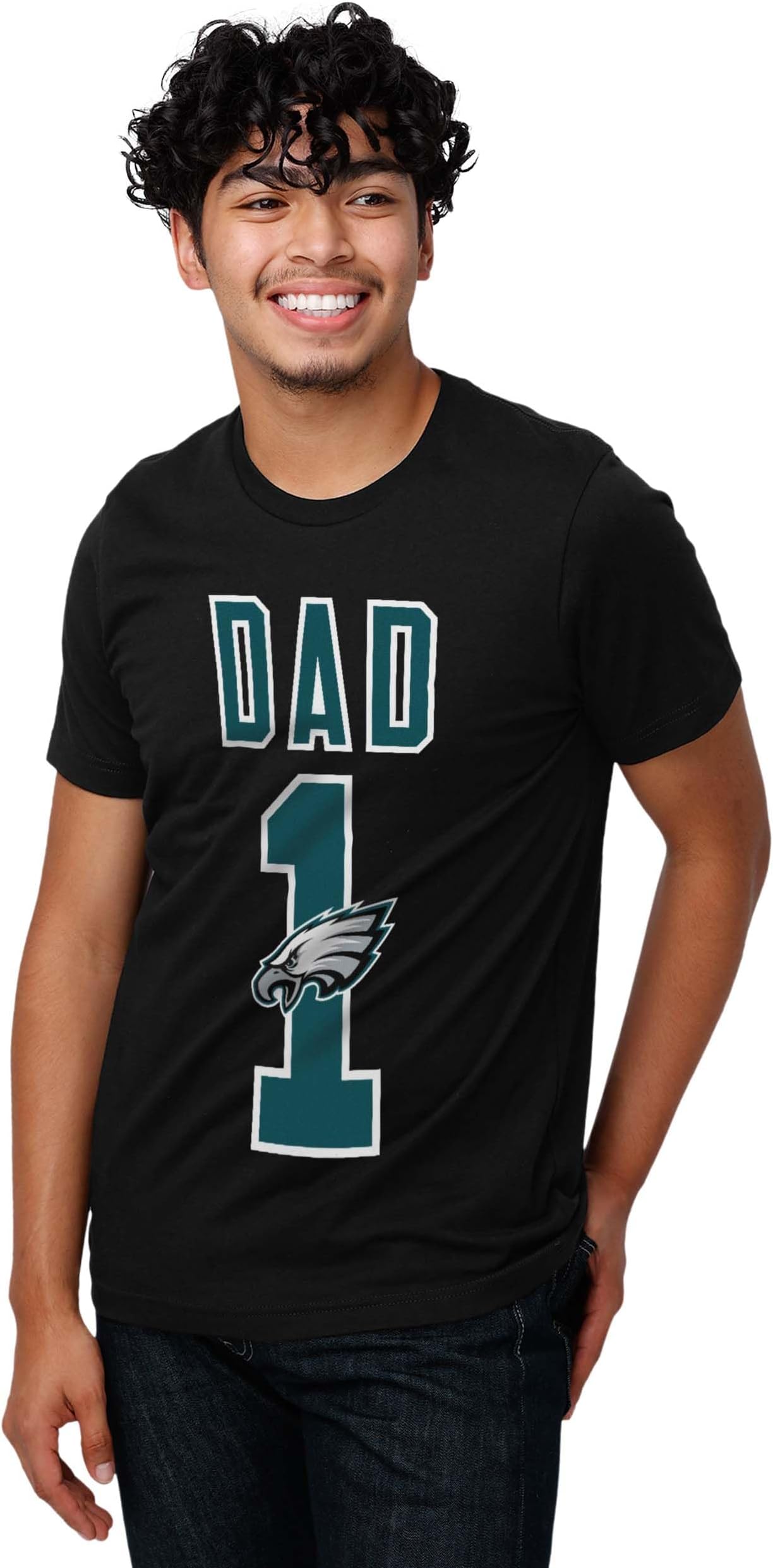 FOCO NFL Mens NFL Team Logo Tee Shirt #1 Dad T-Shirt