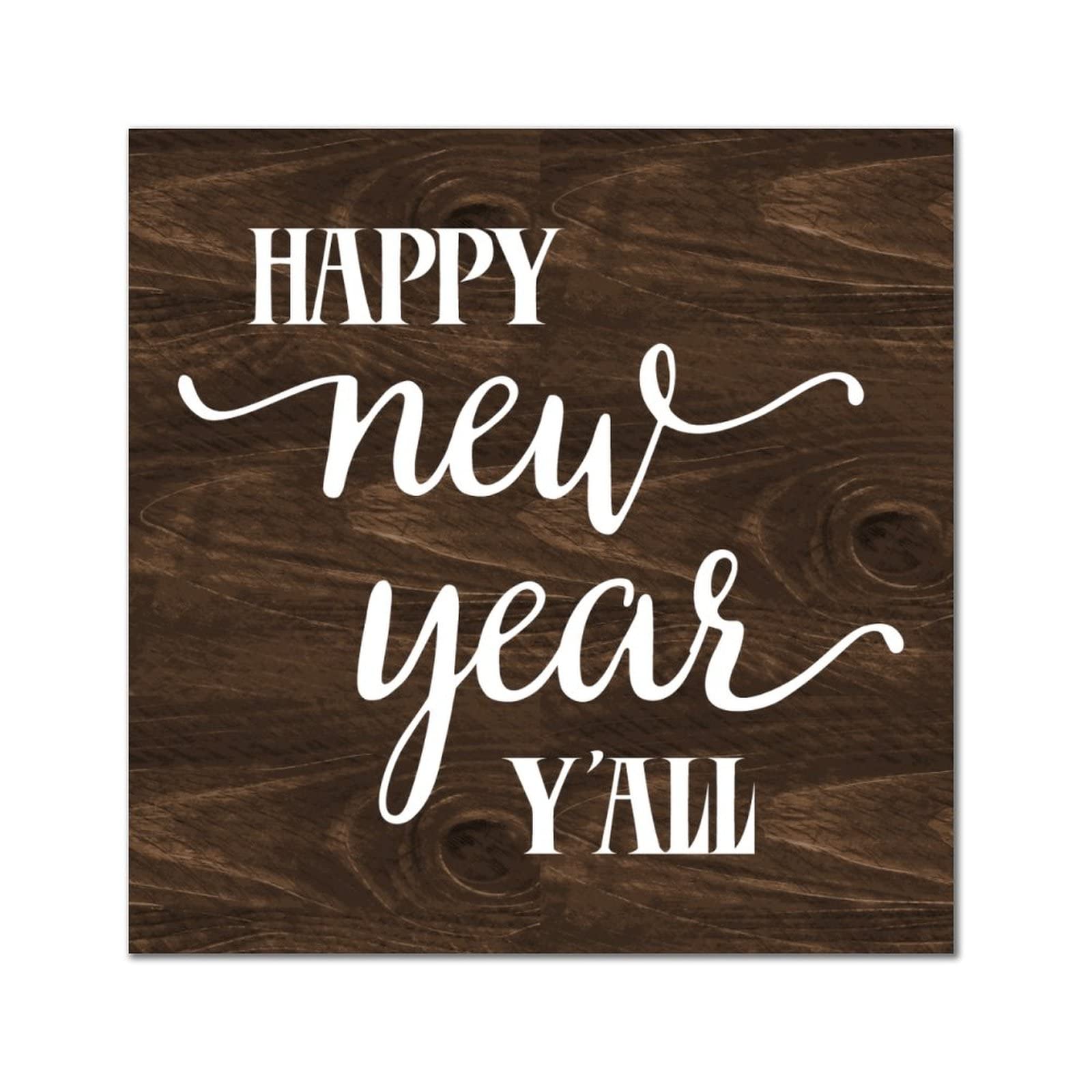 Plaque murale en bois Happy New Year pour habiller un mur vide et triste