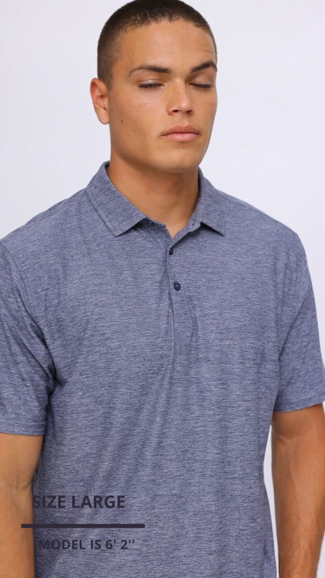 Antigua Men's Par 3 Polo - Soft Heather Poly-Stretch Golf Shirt | Moisture-Wicking Performance Top for Comfort & Style miniatura 7