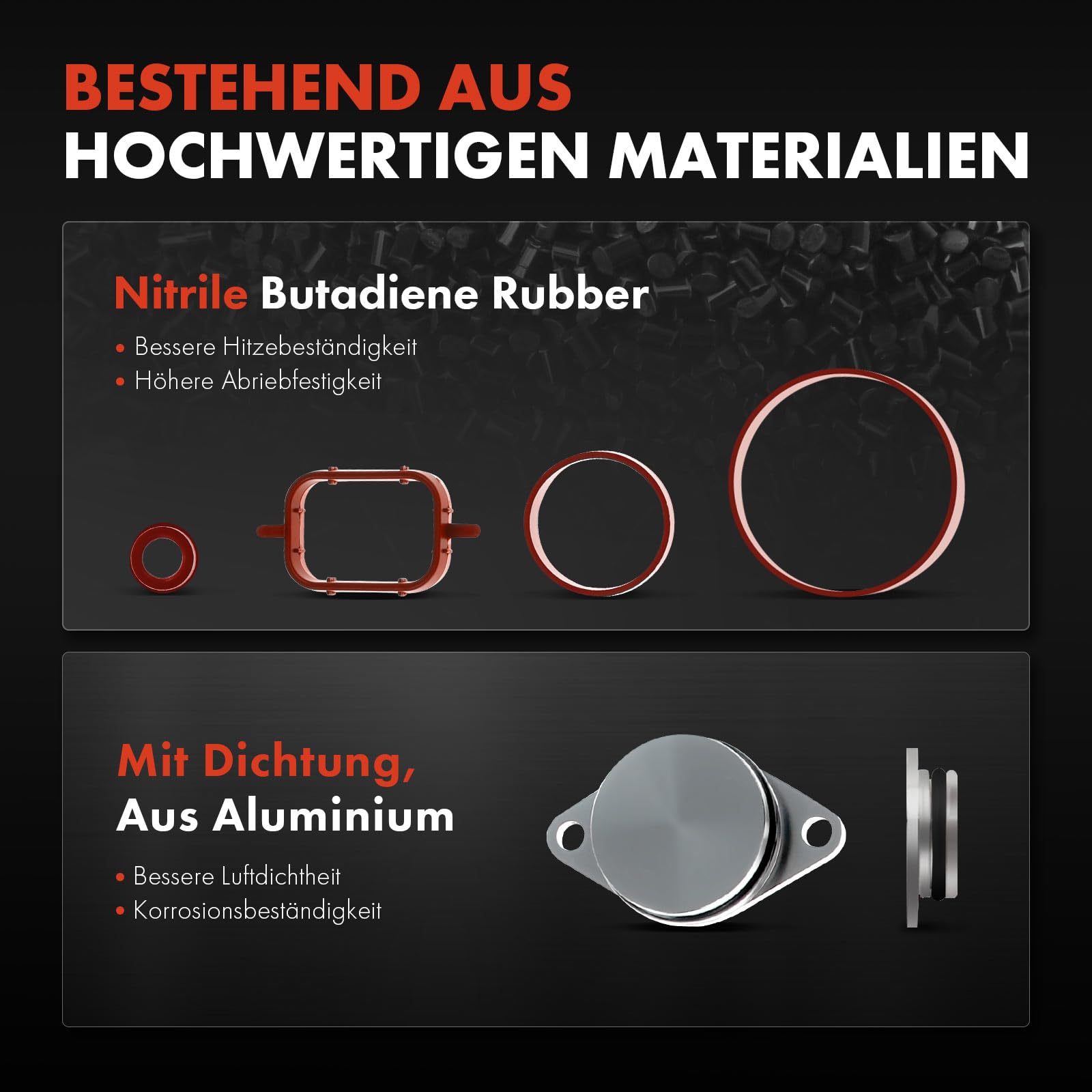 Frankberg Kit Joint Collecteur Admission BMW Série 3 E46, Série 5 E39, X3 E83 - 6x32mm