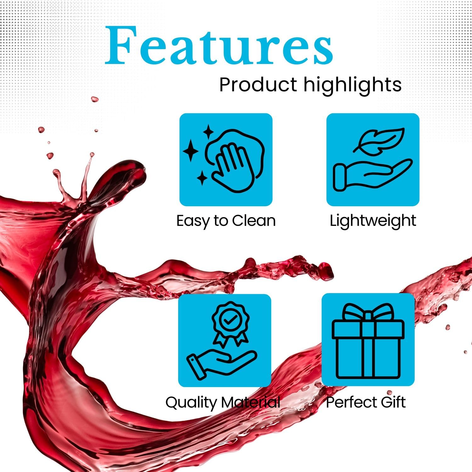 INTIRILIFE 6er Set Weingläser 440 ml mit Regenbogen-Schimmer & Wellenform – Weißwein Rotwein Kelch Langstielig – Bleifreies Kristallglas Spülmaschinenfest Stoßfest – Elegant Für Tisch Bar Geschenk