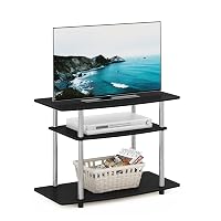 Furinno Turn-N-Tube Supporti TV a 3 livelli senza attrezzi, Americano