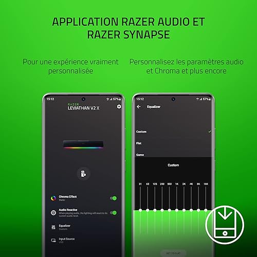 Razer Leviathan V2 X - PC Gaming Soundbar (Full-Range Drivers, Compact Desktop Form Factor, USB Type C Power and Audio Delivery, Bluetooth 5.0) Black - 9