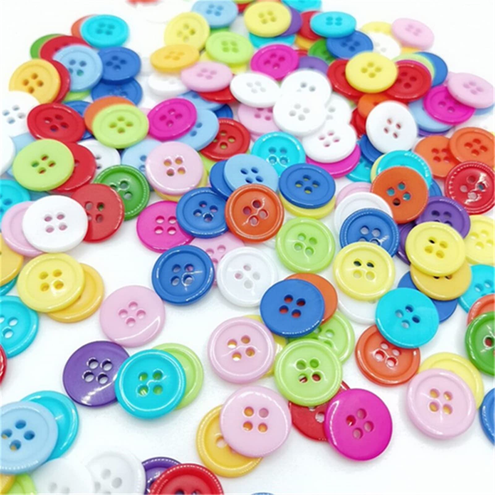 Bottoni I Nostri Fori da 15 mm cuciono su Scrapbooking for i Colori delle Caramelle di Stoffa for Bambini Fai da Te