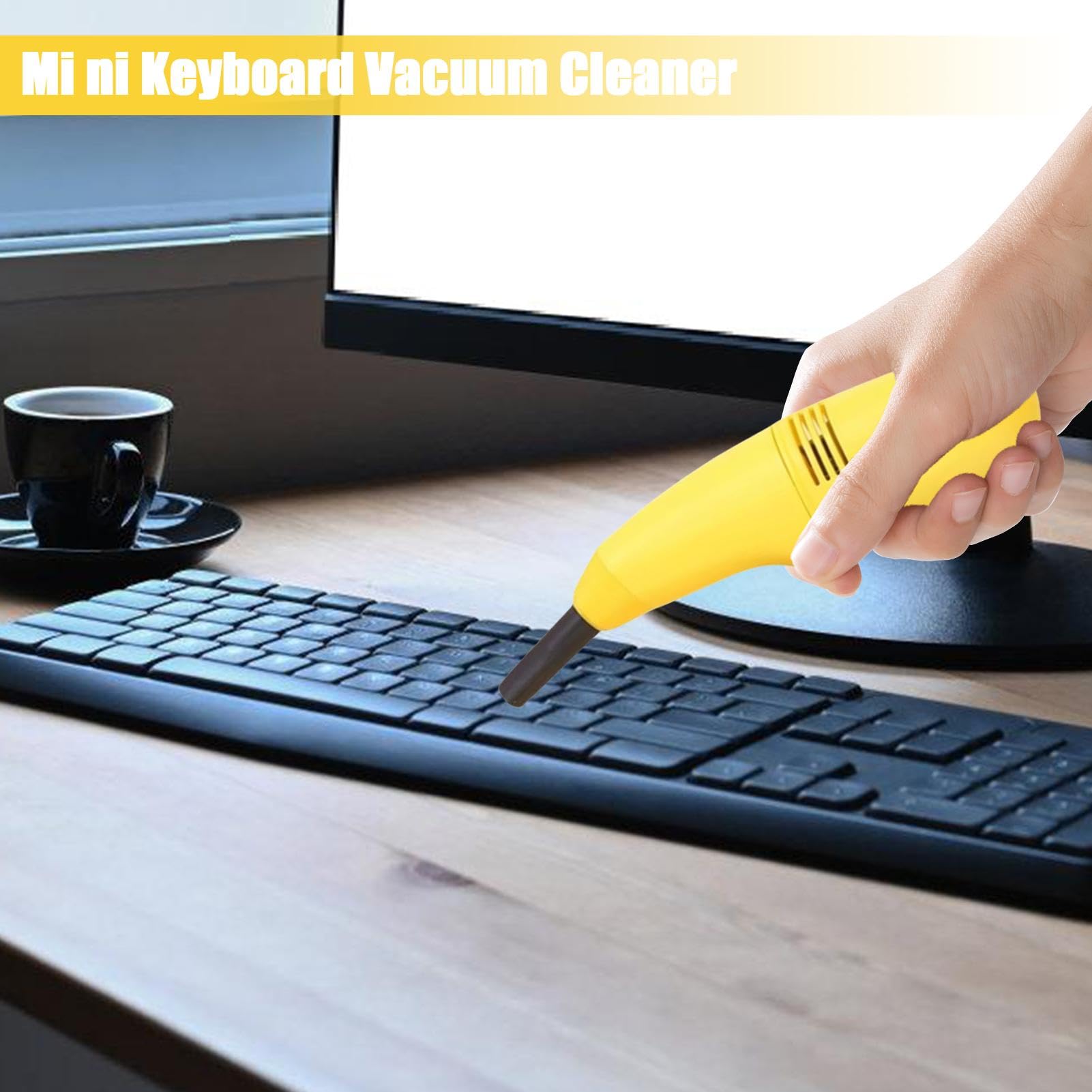 Keyboard Vacuum- Portable USB Rechargeable Dusts Busters | ABS Handheld Cordless Vacuum For Keyboard, Portable Keyboard Vacuum, Desk Vacuum Cleaner, dusst busster miini Car Vacuum For Sewing Machine