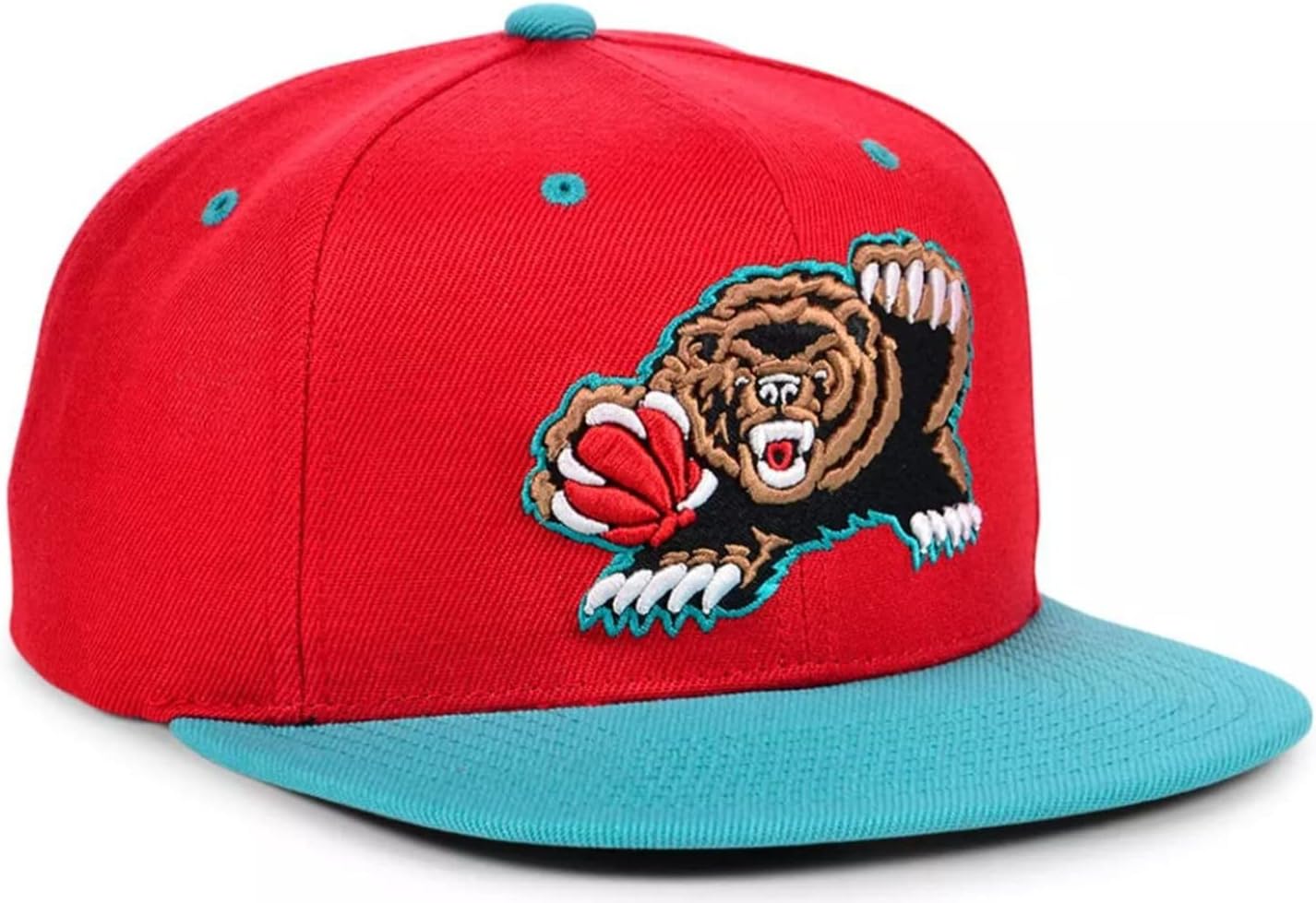 Mitchell & Ness Vancouver Grizzlies Reload Snapback Adjustable Hat Cap Throwback Memphis - Red & Teal