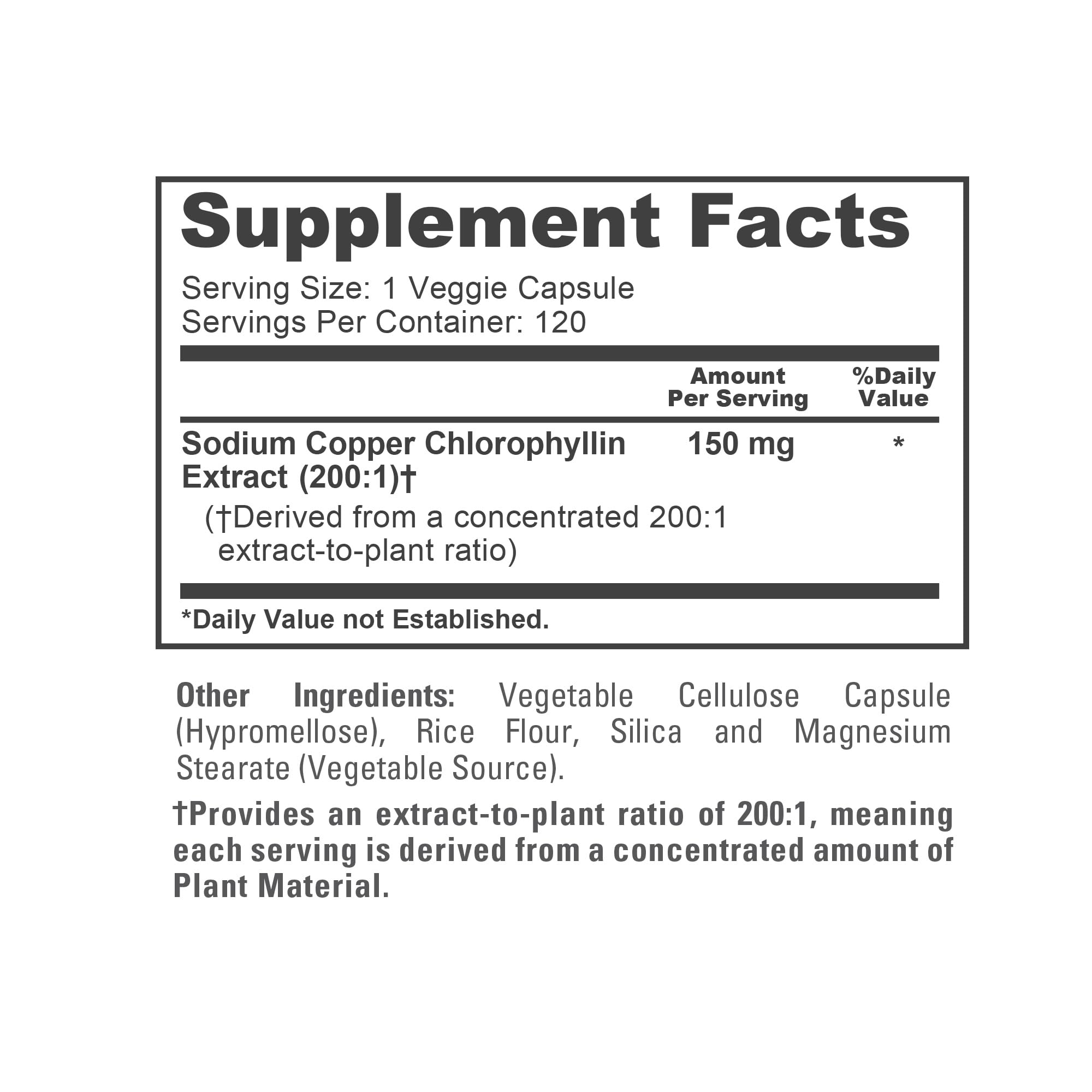 Chlorophyll Vegan, 150 mg, 120 Veg Capsules - 120 Servings — Amazon image 4