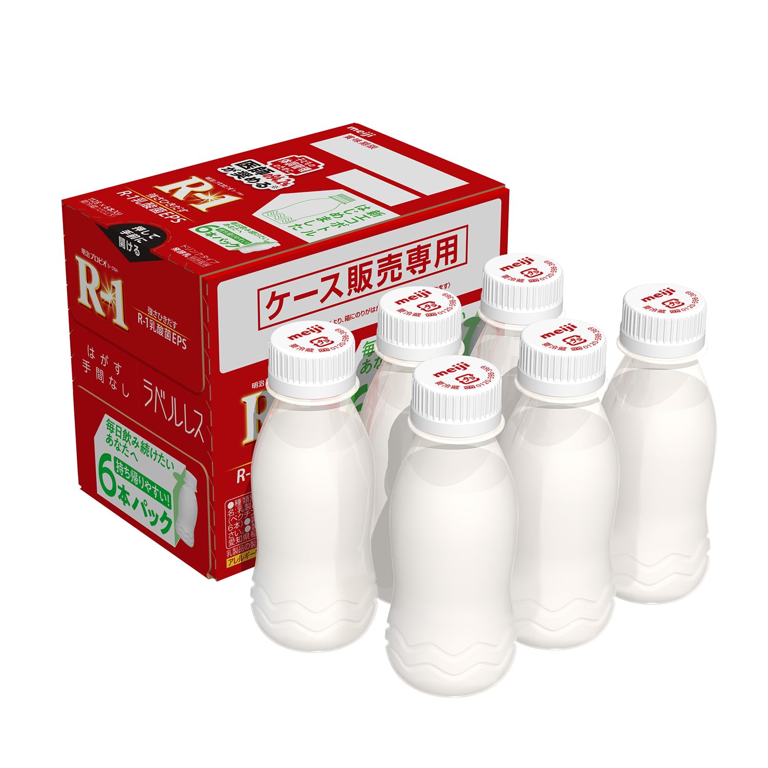 【Amazon.co.jp限定】Ｒ－１ドリンクラベルレス112g×6本×2箱【ク…