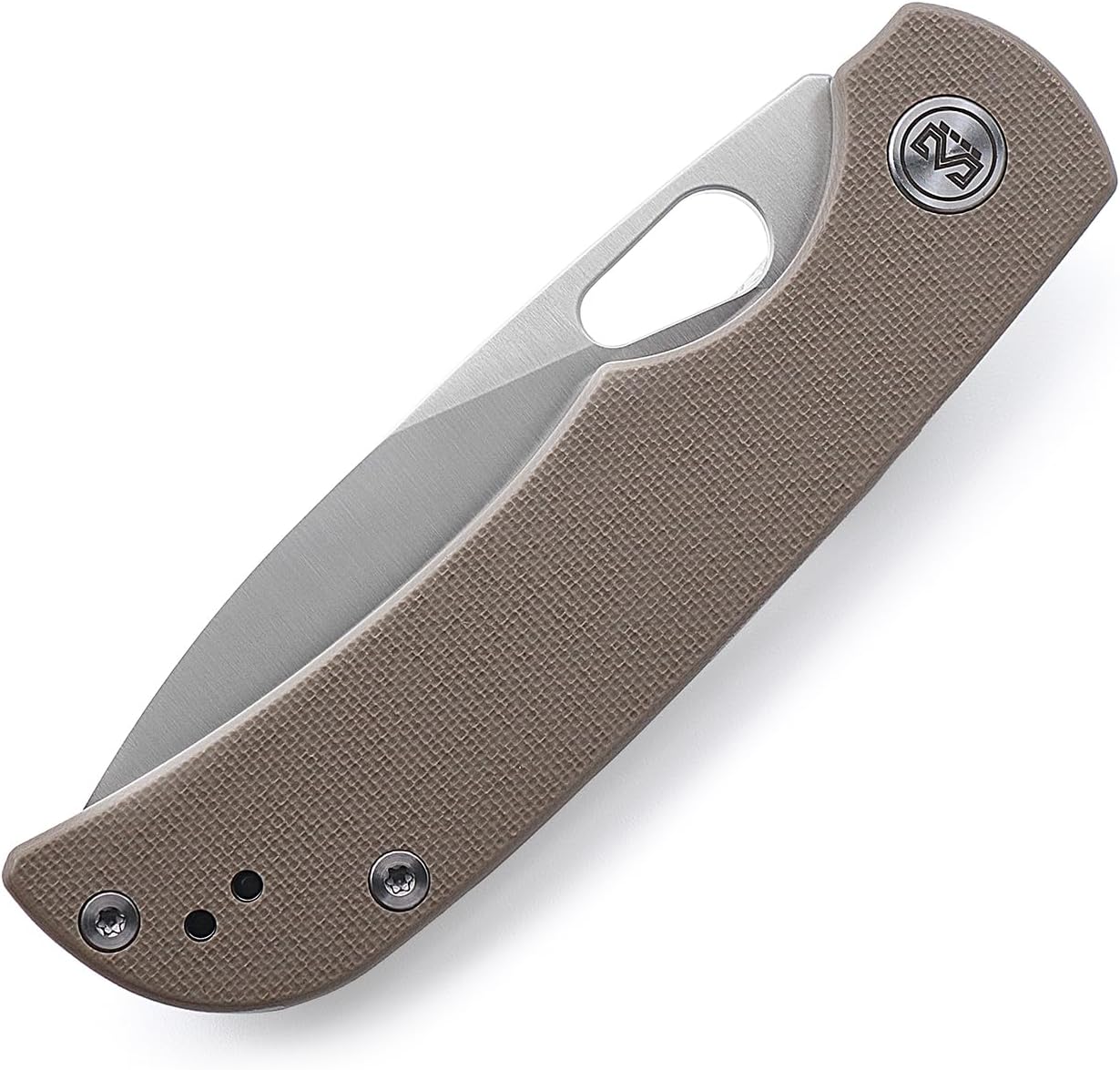 M Miguron Moyarl Folding Knife 3.25"14c28n Steel Satin Blade Tan G10 Handle With Pocket Clip Camping Hiking Pocket MGR-806TN