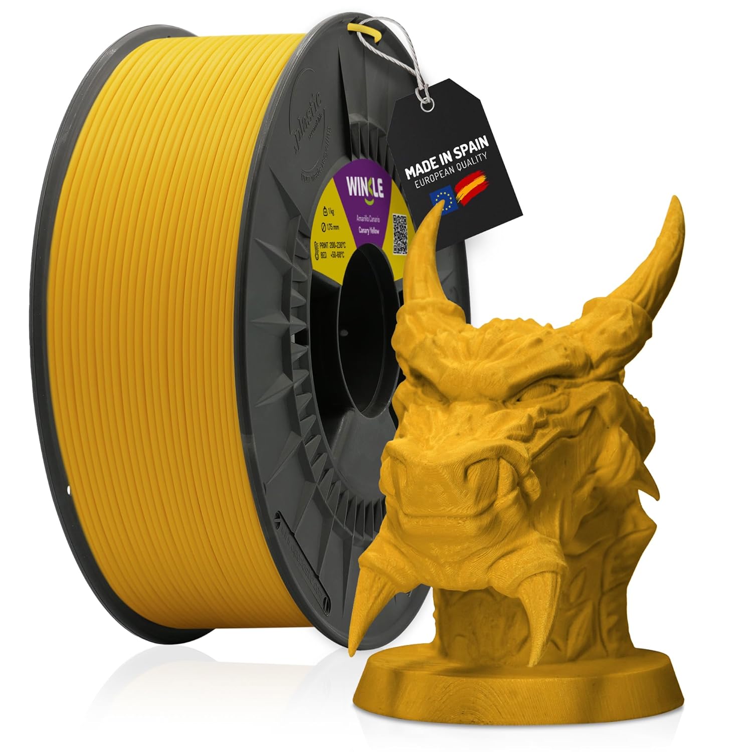 Winkle PLA PRO Filament 1.75 mm Avocado Green | 1 kg Spool | High Dimensional Precision for 3D Printing | Superior Mechanical and Thermal Resistance | HDT of 95ºC | High Level of Detail