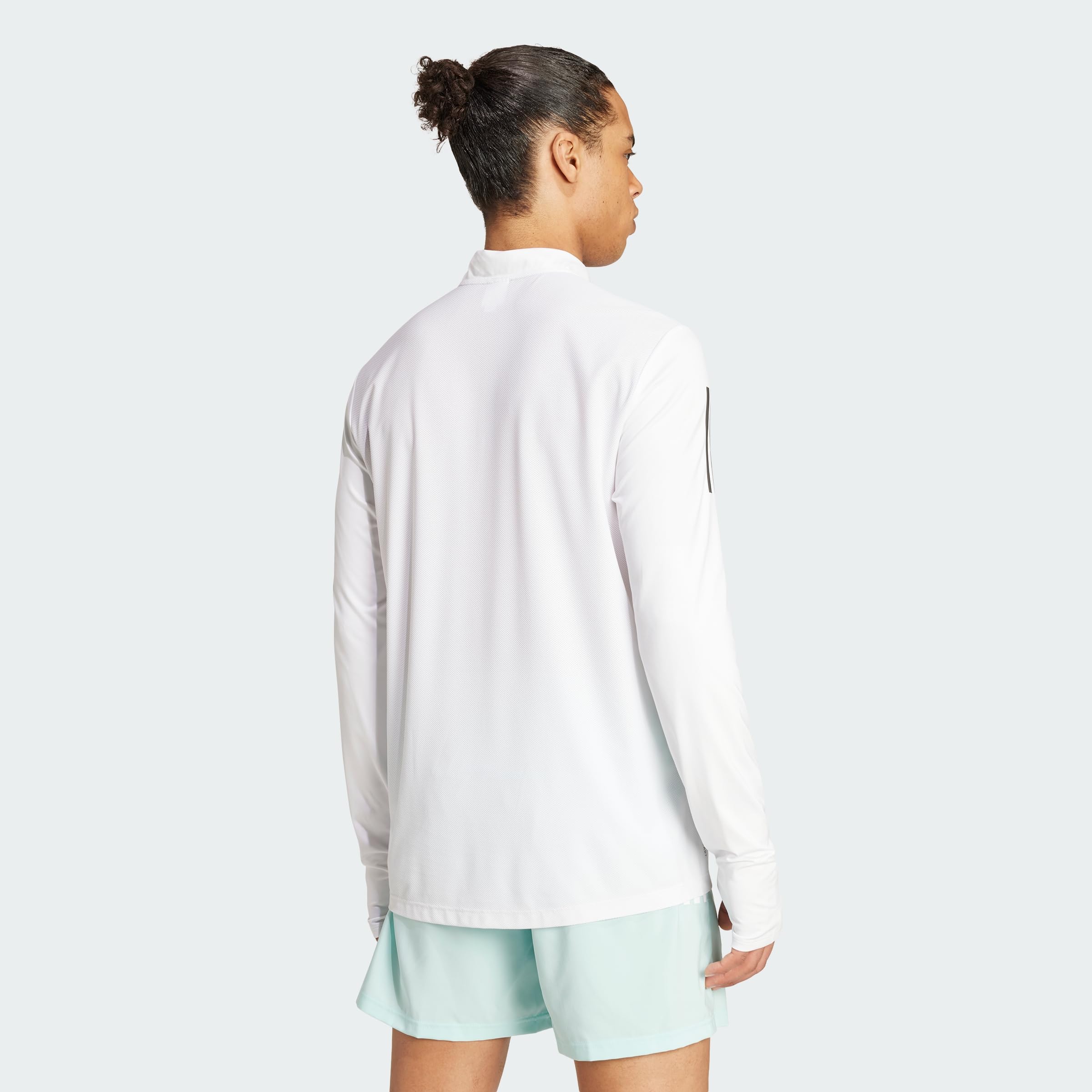 adidas Hombres Own The Run Half Zip Longsleeve Laufbekleidung Camiseta De Manga Larga Black - Negro