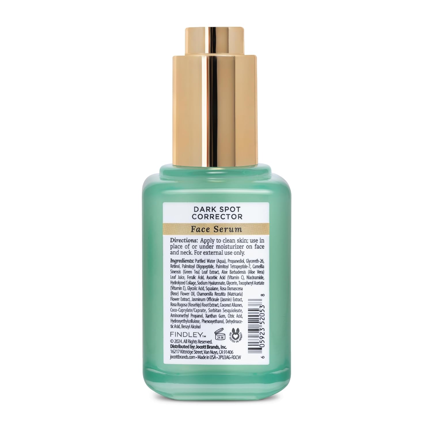 Findley Dark Spot Corrector Renewing Face Serum with Glycolic Acid & Vitamin C - Reduces Dark Spots & Signs of Aging | Hydrating (2 Fl Oz) - Image 2