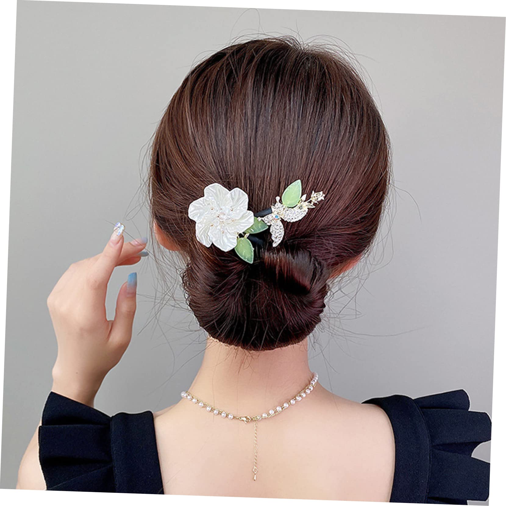 Beavorty 4piezas Moldeador De Moños Brillantes Herramienta Para Peinados Elegantes Accesorio De Cabello Práctico Para Mujeres y Niñas Para Vacaciones y Eventos Sociales