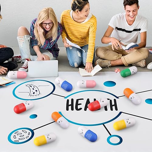 Miniatura 7 de Shappy Pelotas de Navidad para aliviar el estrés, bolas motivacionales para apretar, bolas de espuma en forma de píldora con tarjeta de