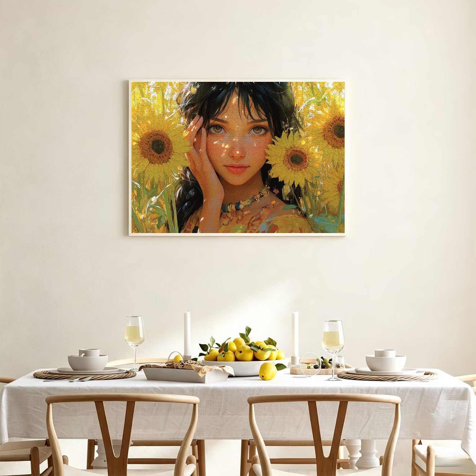 Puzzle dla dorosłych 4000, anime słonecznik, 141 x 87 cm, n-95