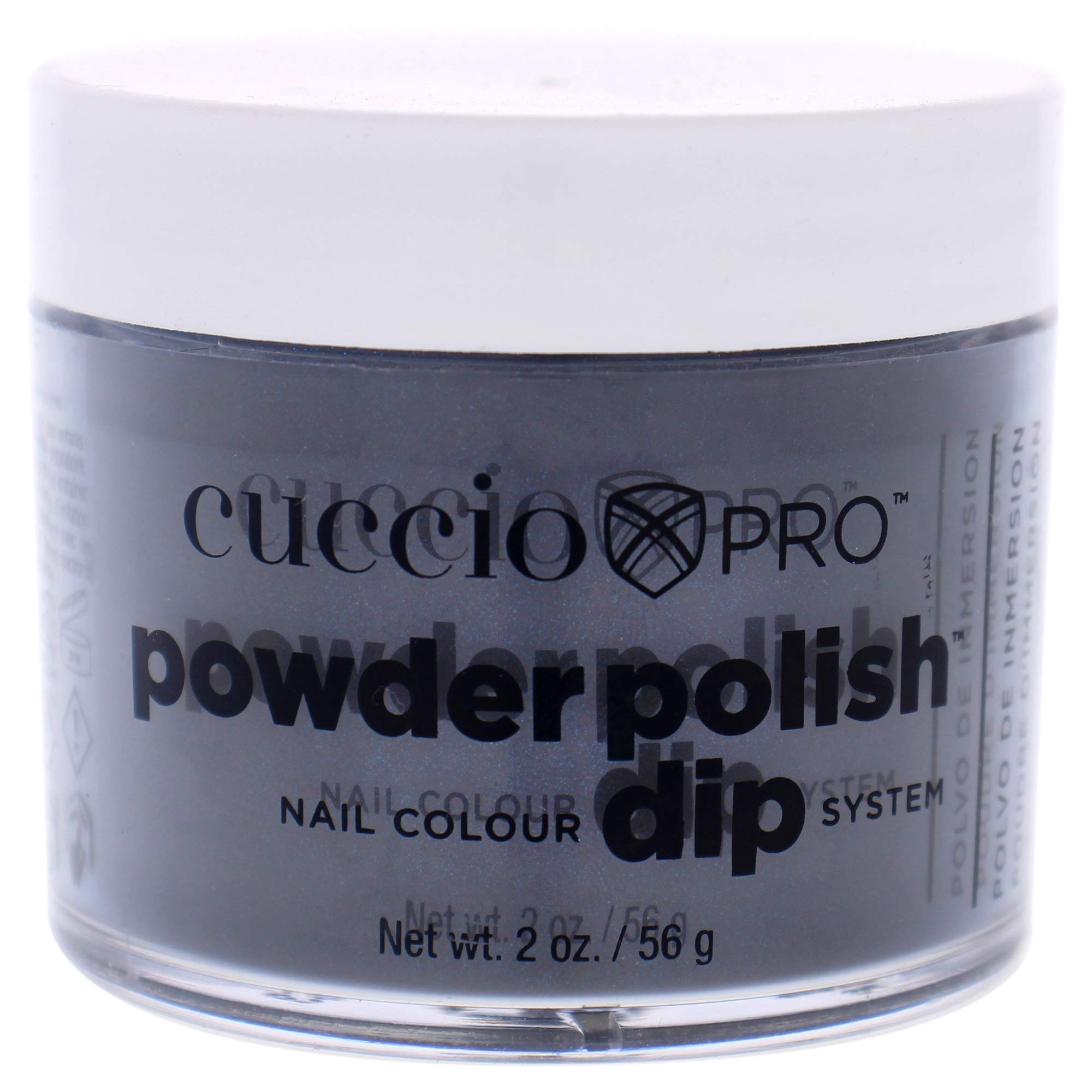 Cuccio Naturale Blue,Black Cuccio Pro Cuccio Pro Powder Polish Nail Colour Dip System - Dark Blue With Black Undertones 2 Oz 2 Ounce