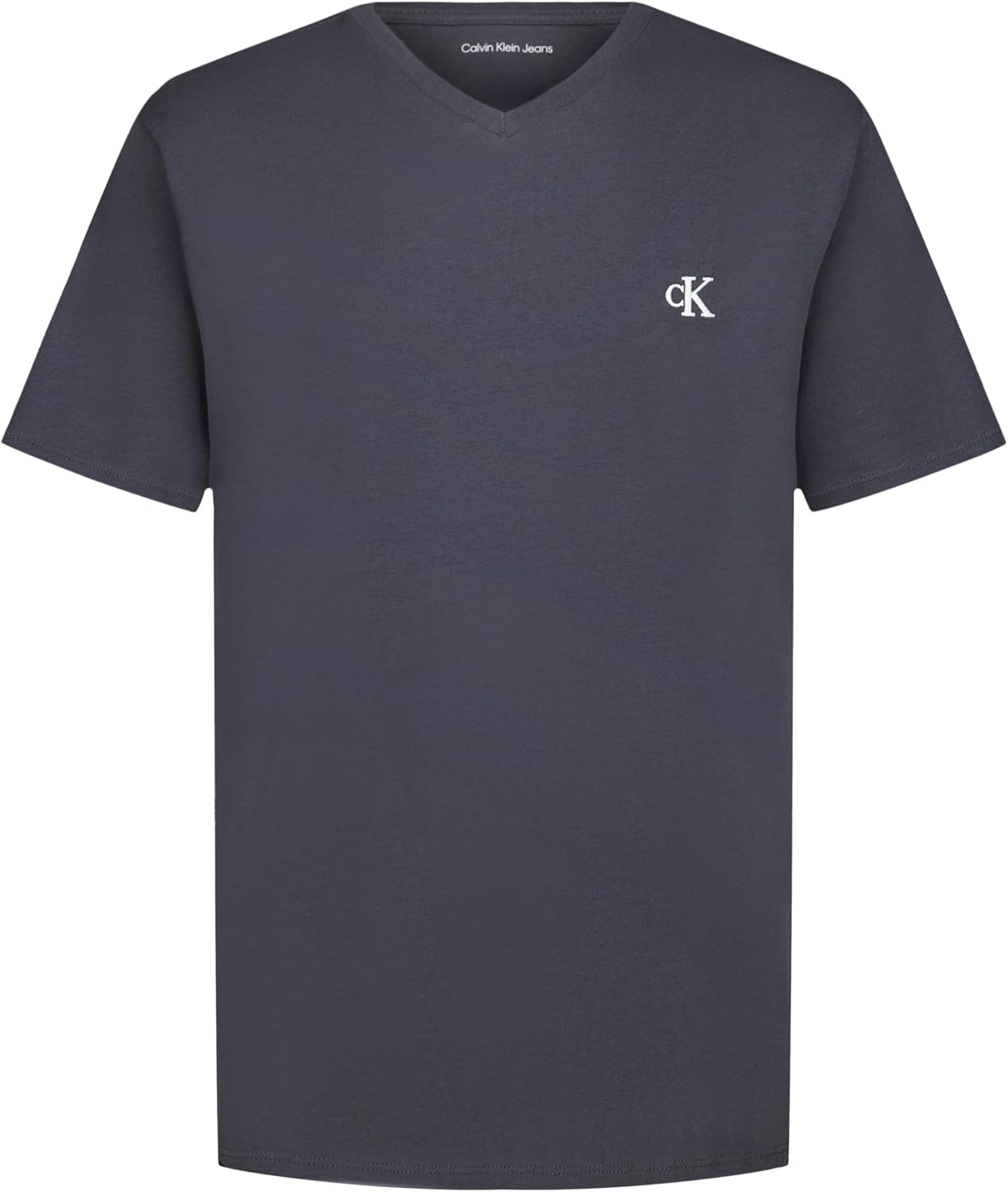 Calvin Klein Boys' Short Sleeve Solid V-Neck T-Shirt, Soft, Comfortable, Relaxed Fit