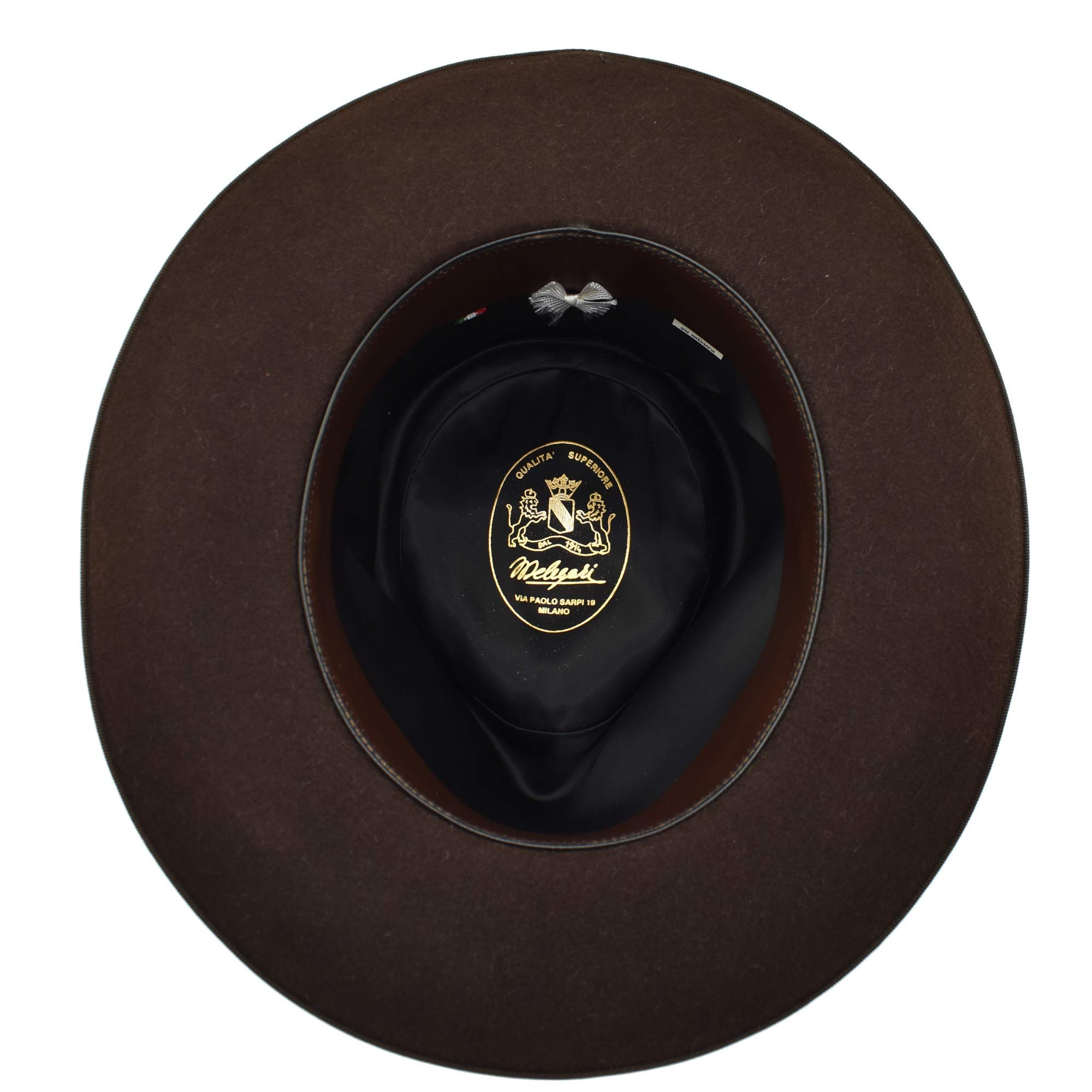 Melegari Fedora Johnny Replica Hut Top Qualität braun