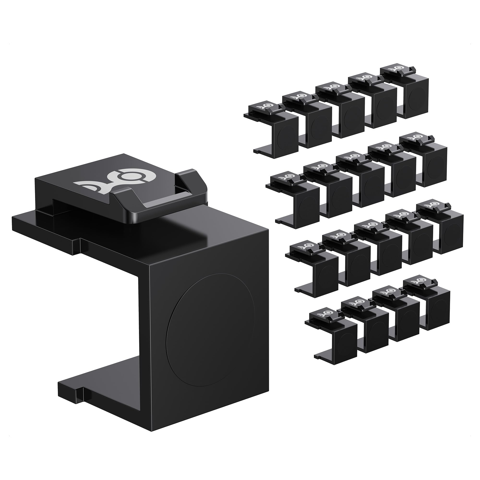ICC IC107BNVBK Black Keystone Blank Inserts 100 Pack