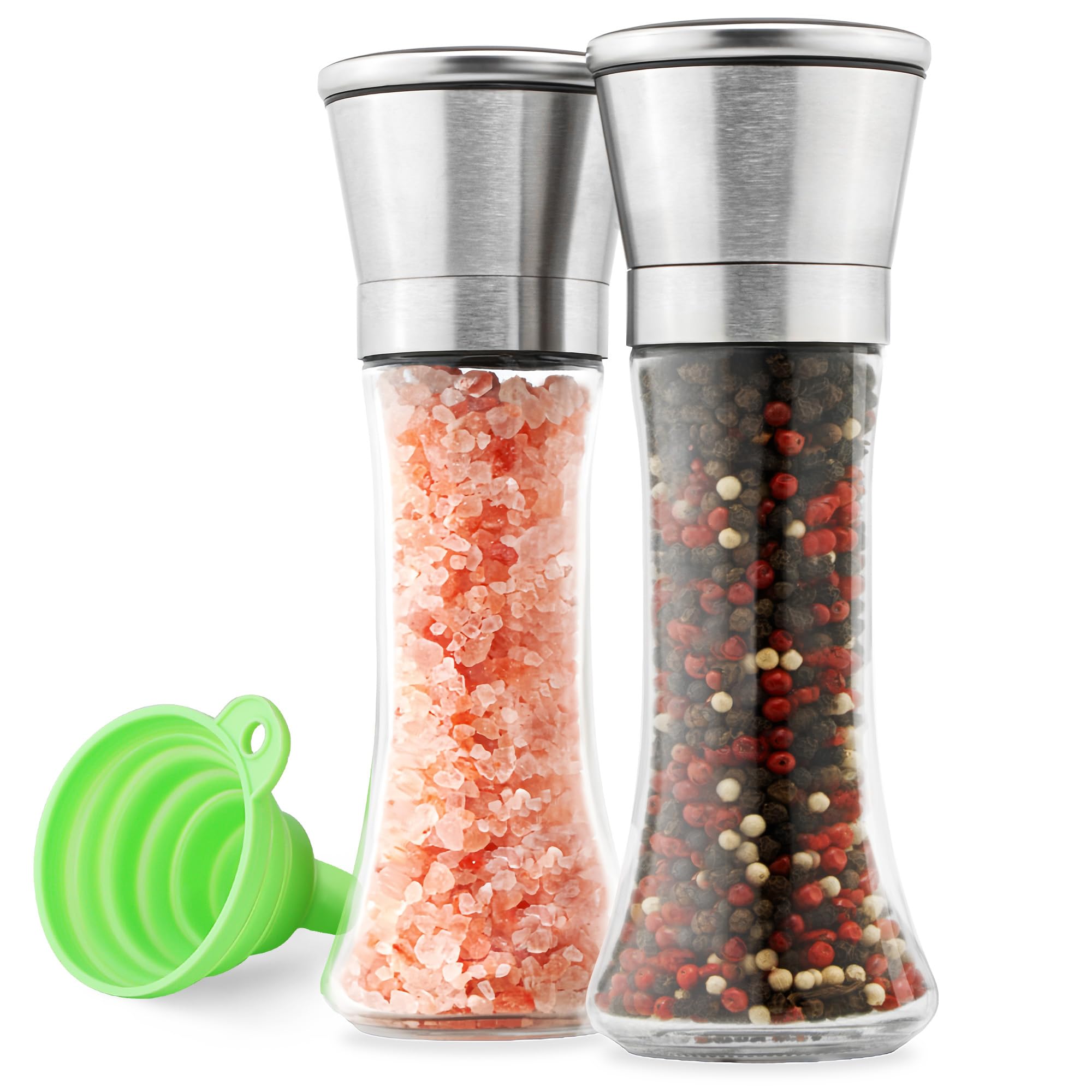 M JINGMEI Salt & Pepper Grinder - Adjustable Coarseness -8