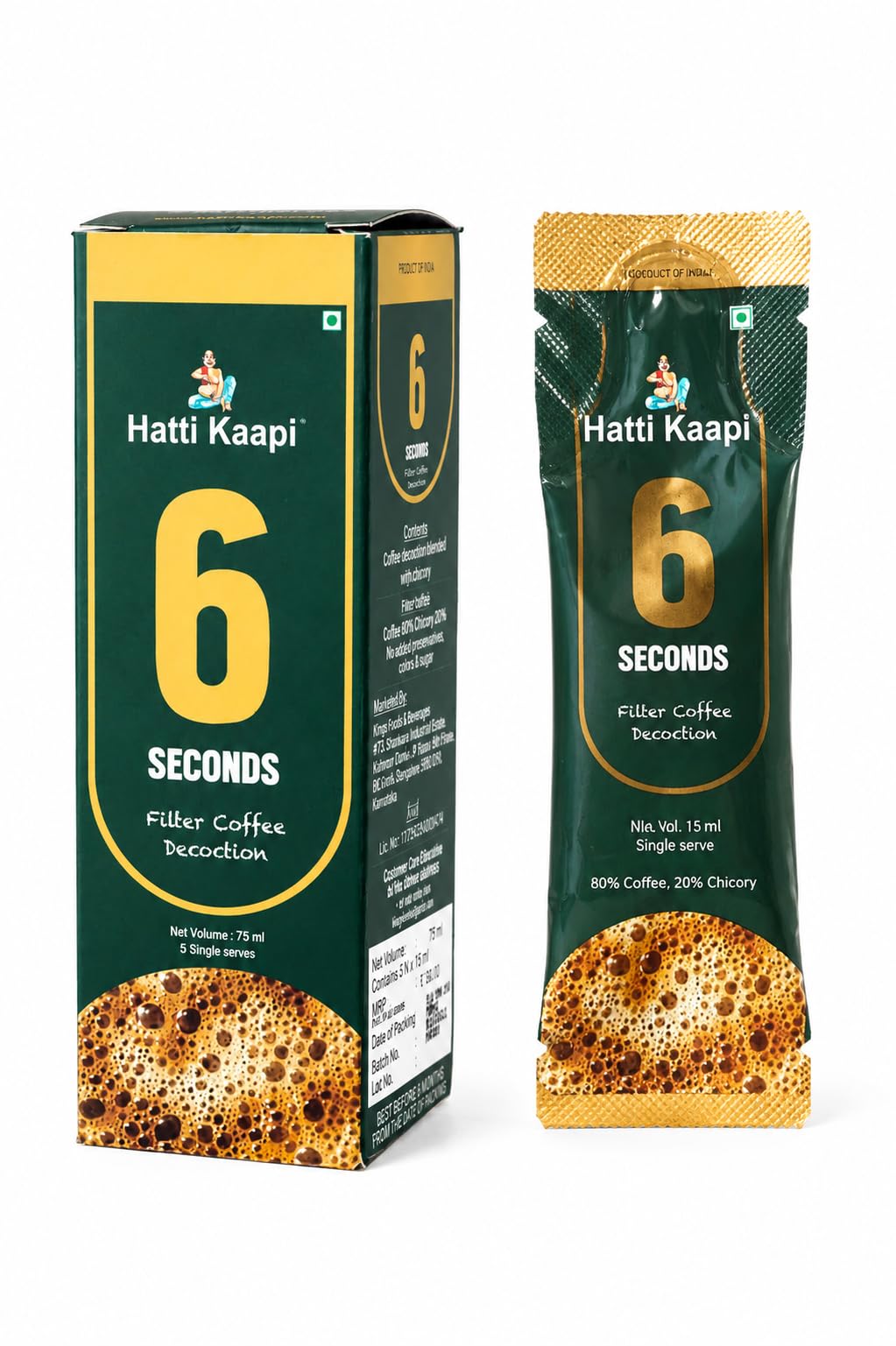 Hatti Kaapi 6 Seconds Hatti Decoction-4 Boxes(4 x 5 sachets = 20 Serves)-picture-12