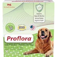 Daily Probiotics and Prebiotics for Dogs, Supports Digestive Health and Immune System, 30 Powder Sachets, 1.06 oz 1-Pack