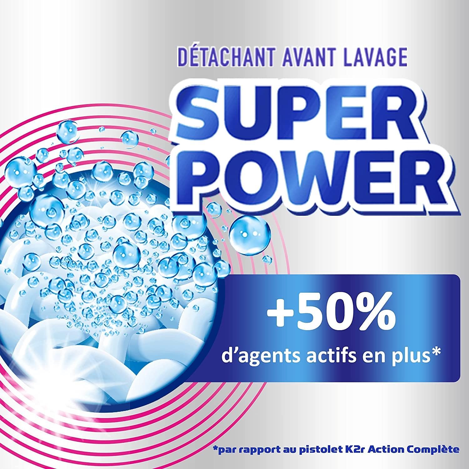 K2R Set di 5 Super Power – Pistola (550 ml) – Smacchiatore avambraccio