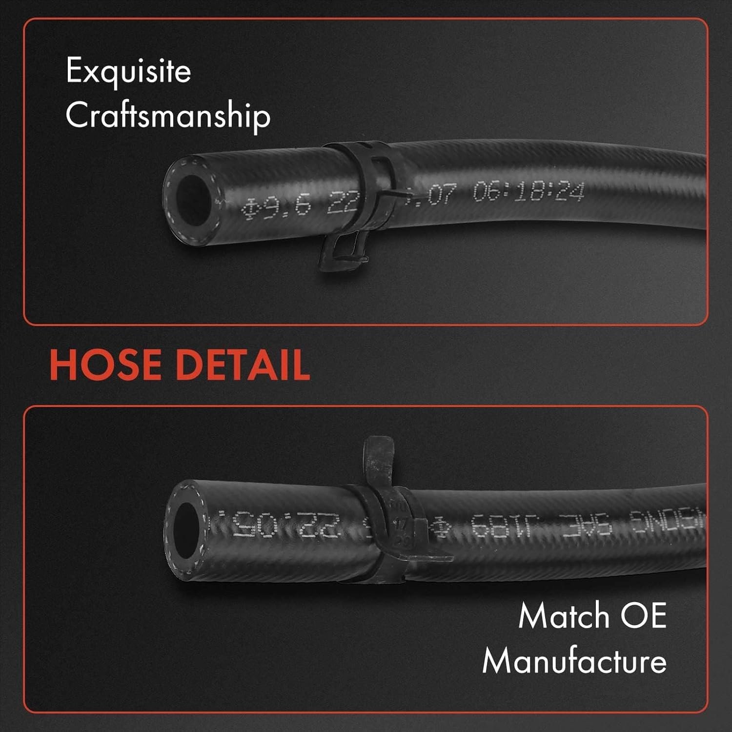 A-Premium Power Steering Hose Return Hose Line Assembly Compatible with Dodge Dakota 2005-2010 Mitsubishi Raider 2006-2009 2-PC Set