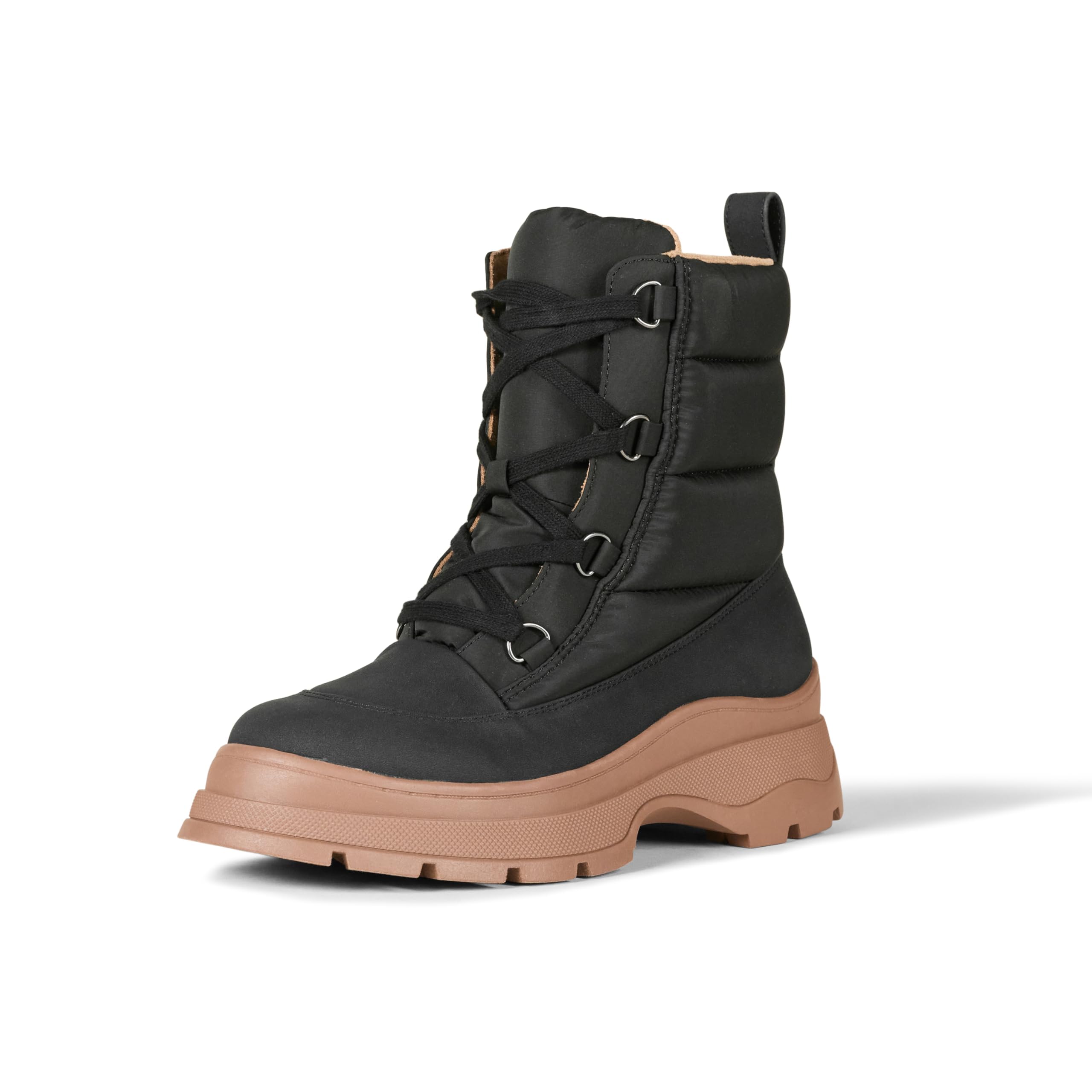 Amazon Essentials Damen Pufferstiefel mit Schnürung