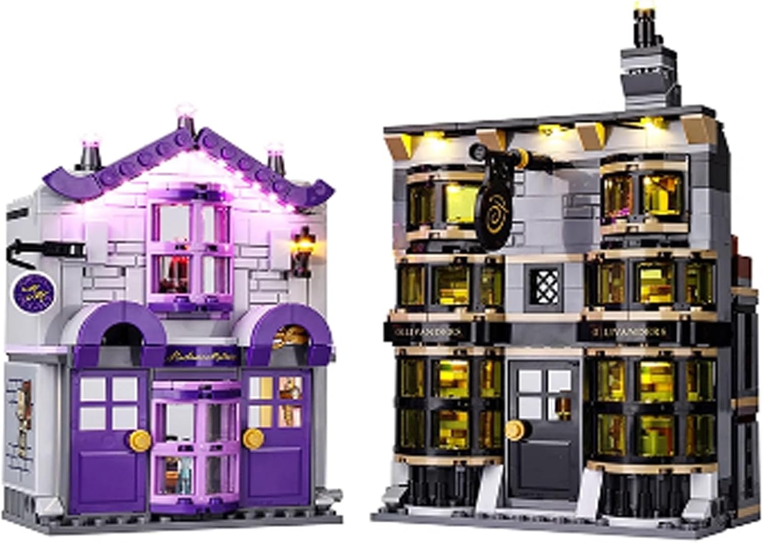 LED Lighting Kit Compatible with Lego 76439 Diagon Alley Wand Shop Series LED Light Set (Model Kit Not Included - Lighting Components Only)