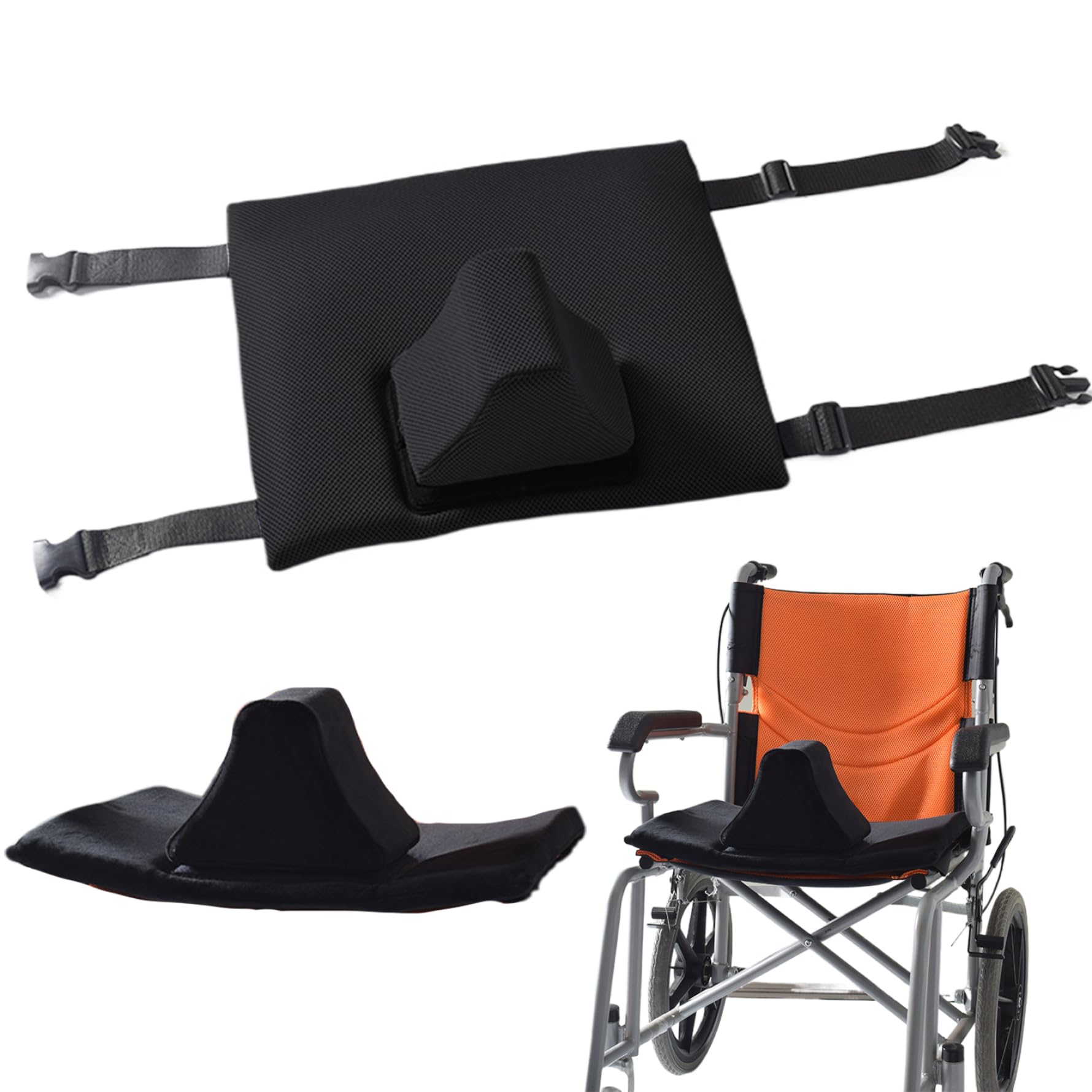 Coussin pour fauteuil roulant confortable pour sécuriser les seniors à table